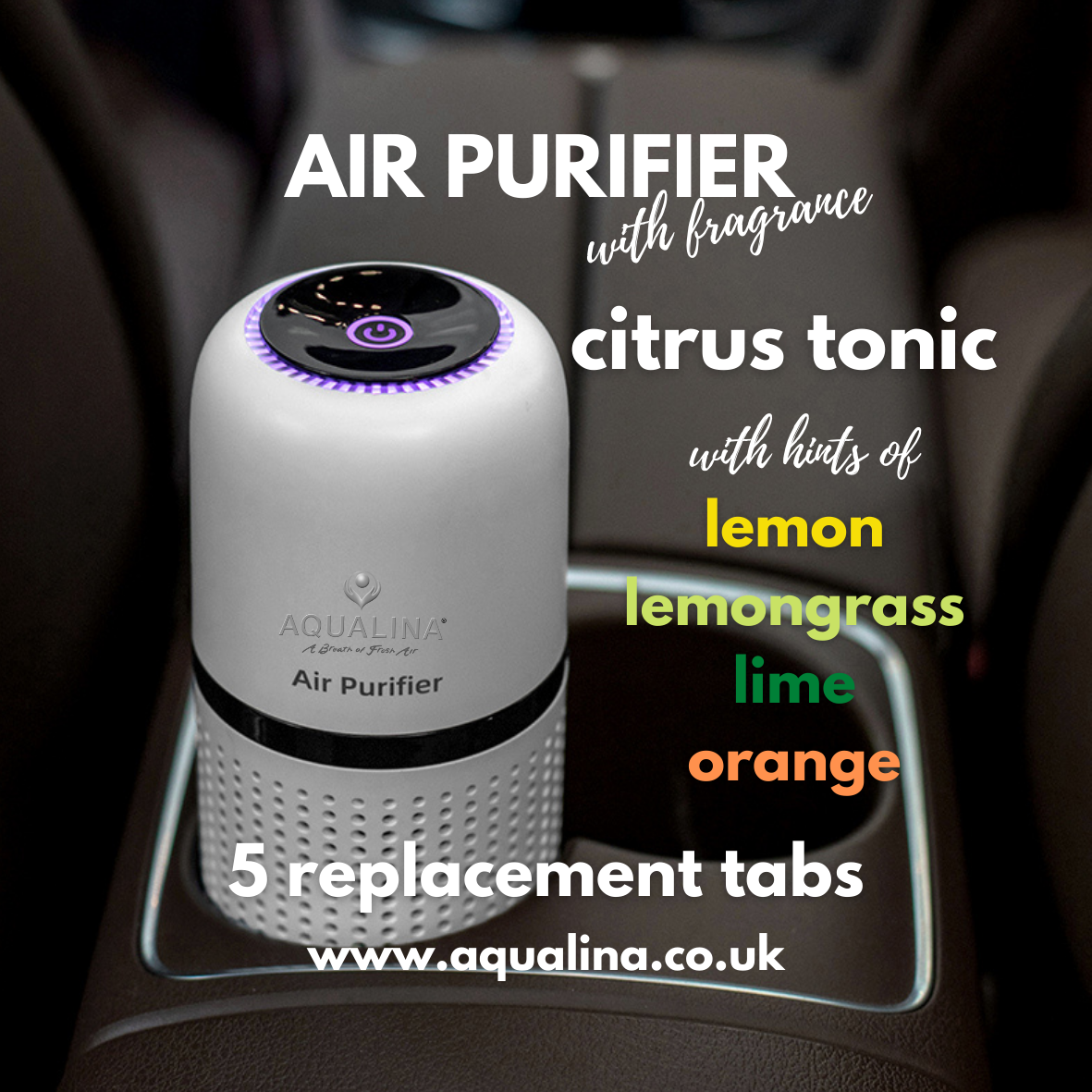 AQUALINA AIR PURIFIER FRAGRANCE TABS - CITRUS TONIC