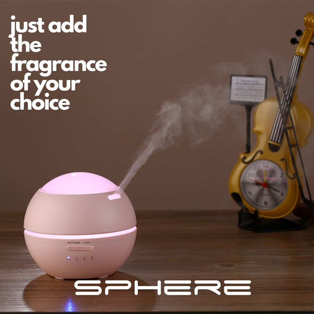LIGHT WOOD SPHERE DIFFUSER WITH FREE LINEN FRAGRANCE