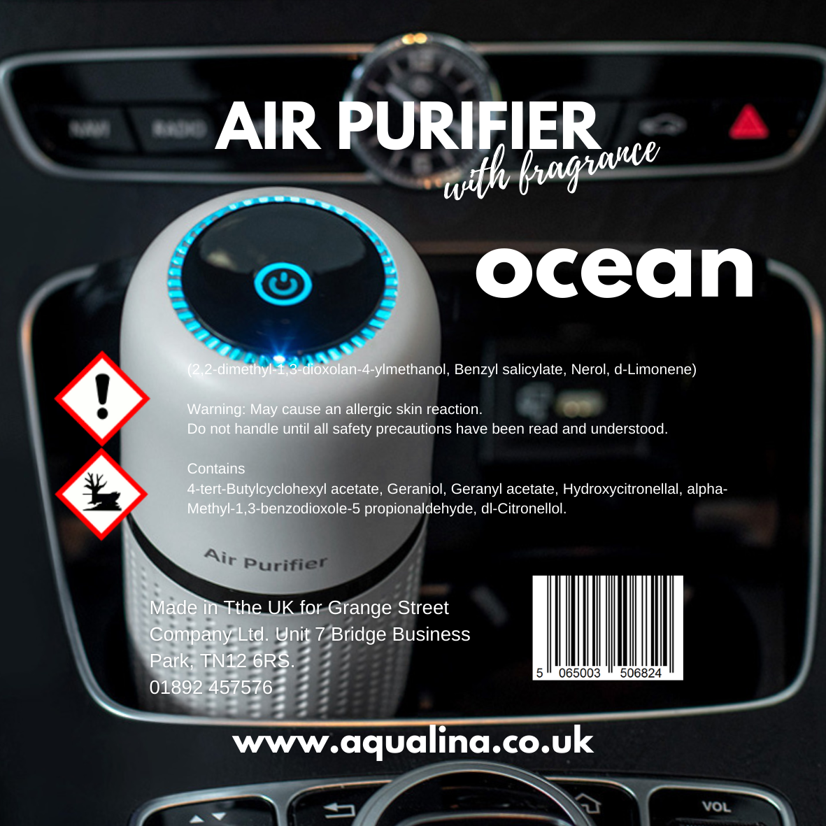 AQUALINA AIR PURIFIER FRAGRANCE TABS - OCEAN