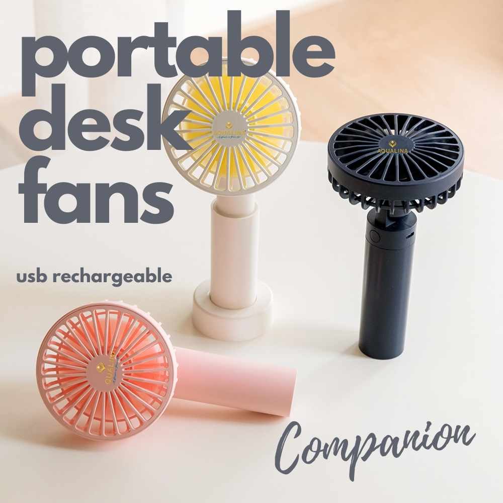 AQUALINA Telescopic COMPANION Desk Fan - PINK