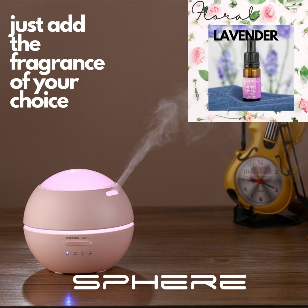 PINK SPHERE DIFFUSER WITH FREE LAVENDAR FRAGRANCE