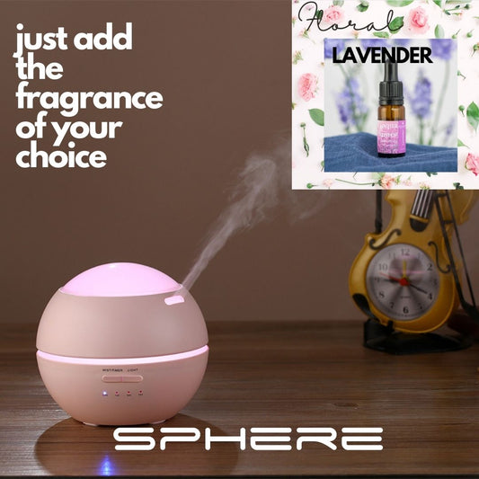 PINK SPHERE DIFFUSER WITH FREE LAVENDAR FRAGRANCE