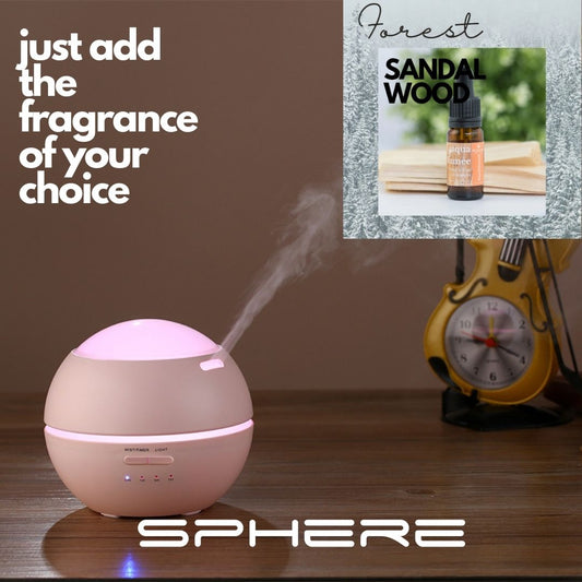 PINK SPHERE DIFFUSER WITH FREE SANDALWOOD FRAGRANCE