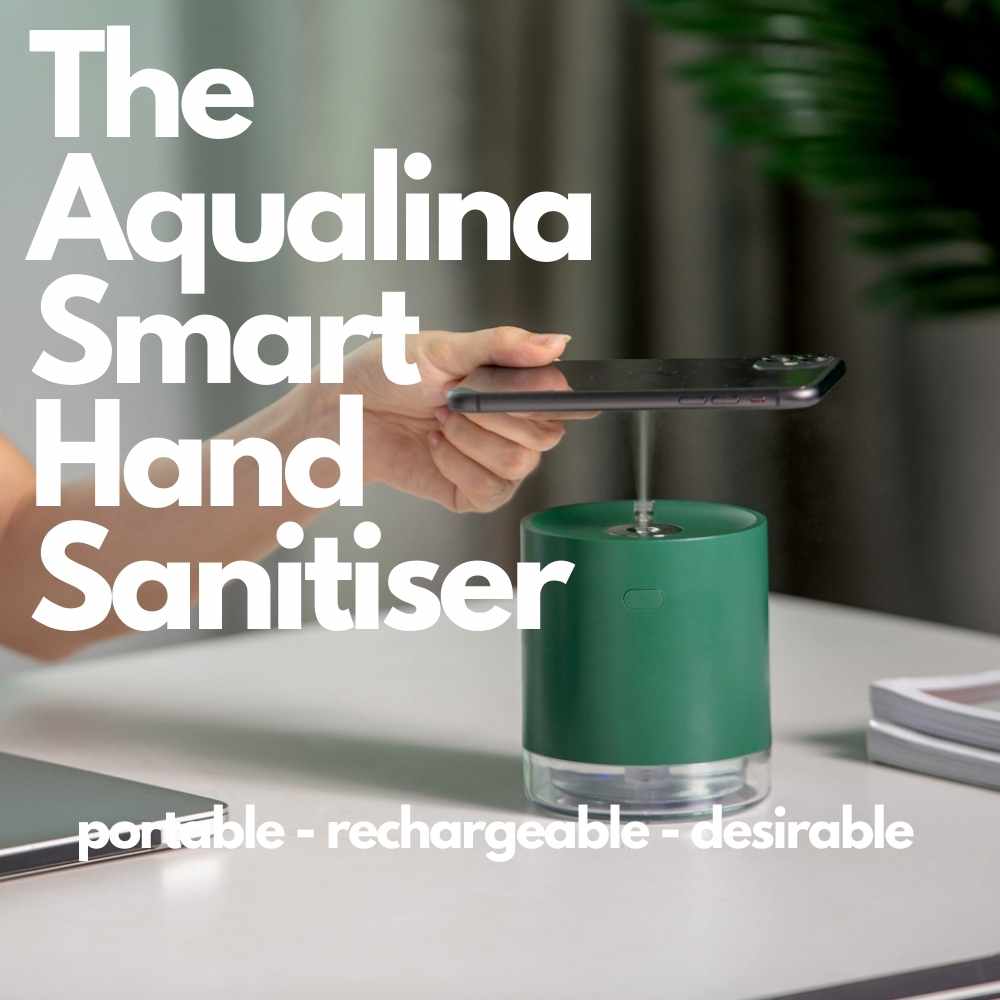 AQUALINA Smart Hand Sanitiser - Black