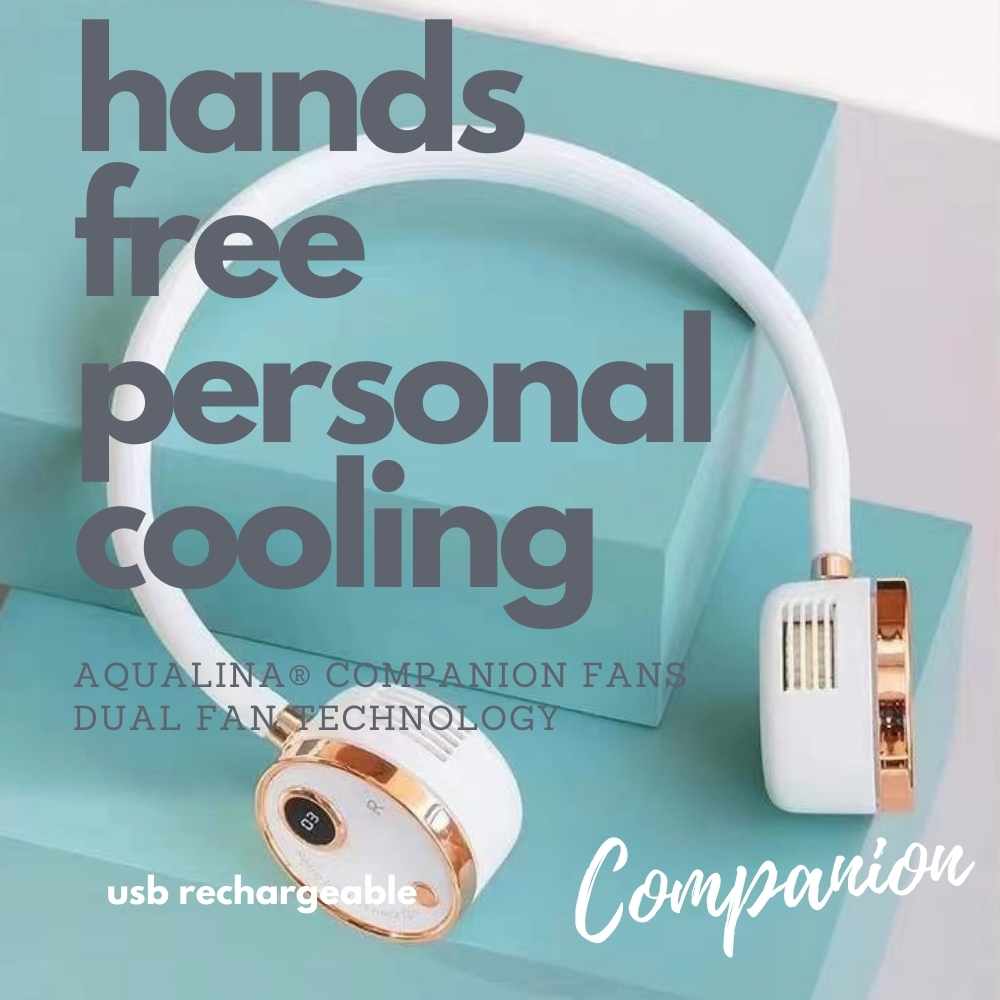 AQUALINA HANDS FREE COMPANION Fan - BLUE