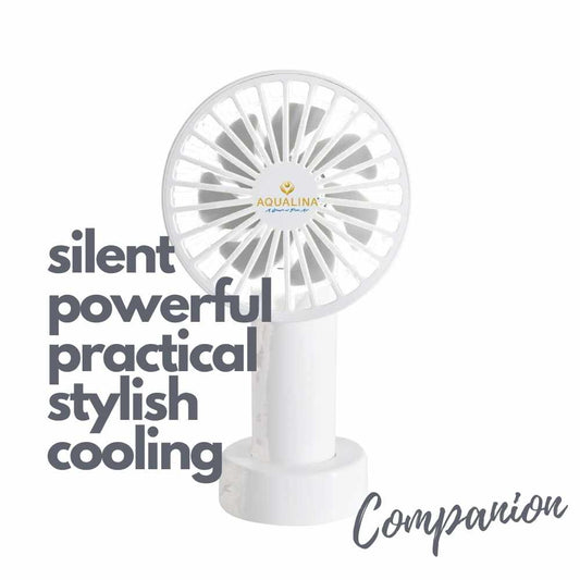 AQUALINA Telescopic COMPANION Desk Fan - White