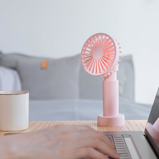 AQUALINA Telescopic COMPANION Desk Fan - PINK